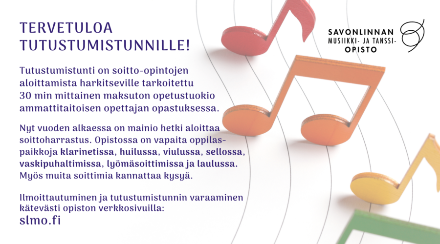 TERVETULOA TUTUSTUMISTUNNILLE!